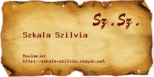 Szkala Szilvia névjegykártya