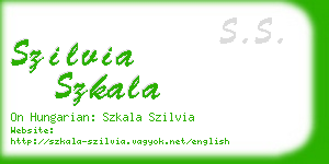 szilvia szkala business card